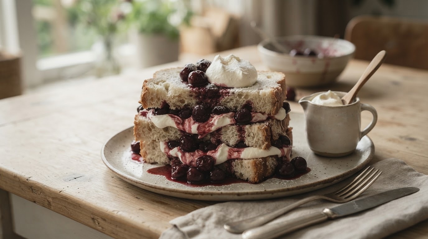 Kersenbrood met Room