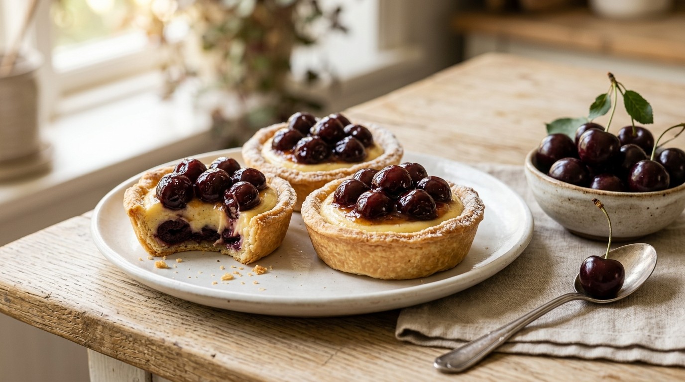 Kersenpuddingtaartjes recept Kersenpuddingtaartjes recept