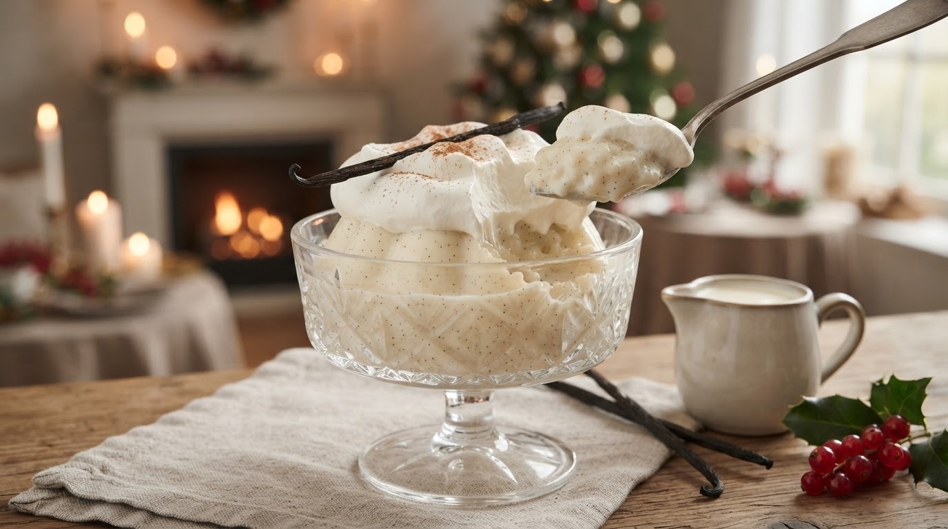 Kerst Rijstenpudding met Slagroom