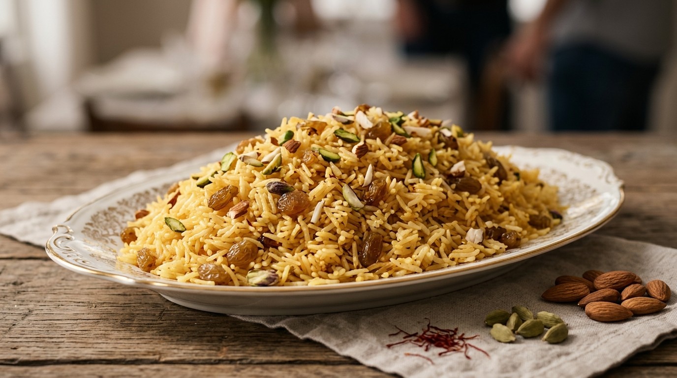 Kesar Pilau (zoete Rijst)