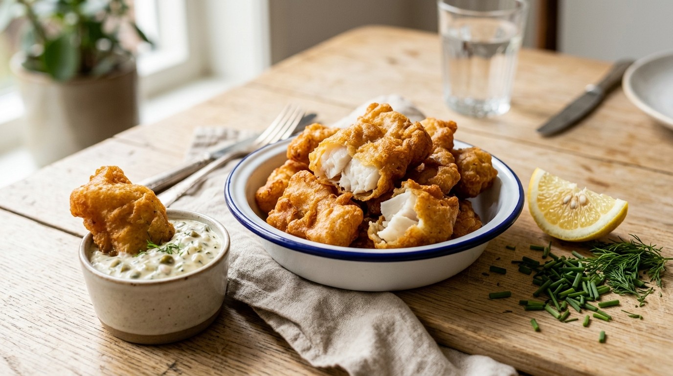 Kibbeling met Remouladesaus