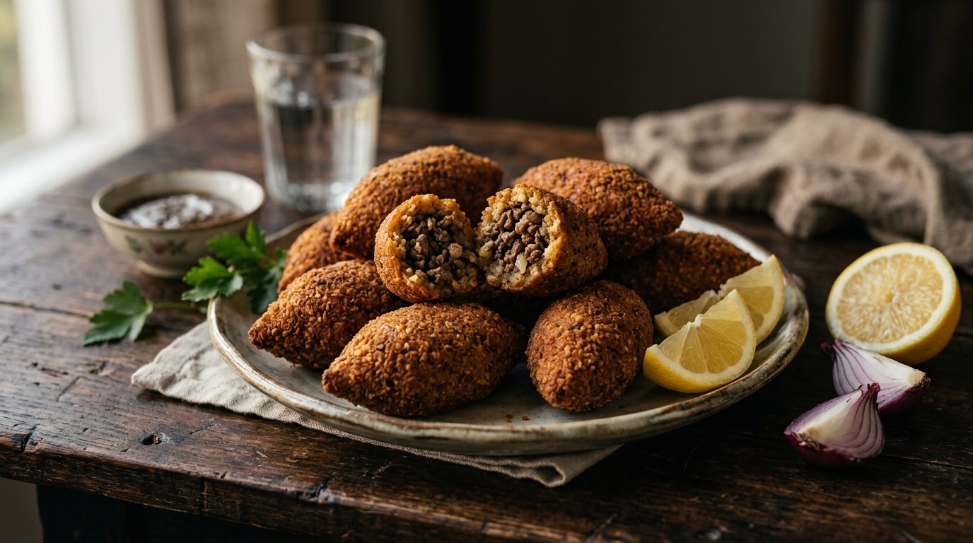 Kibe (vleeskroketjes met Bulgur) recept Kibe (vleeskroketjes met Bulgur) recept