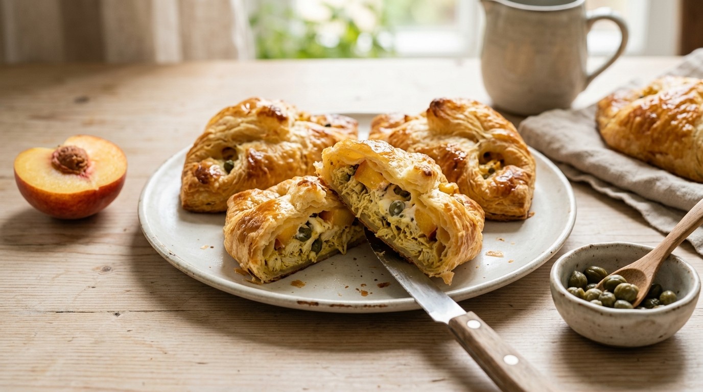 Kip in Croissantdeeg