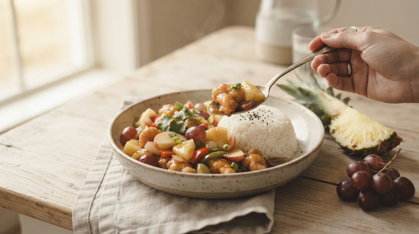 Kip in Zoetzure Saus