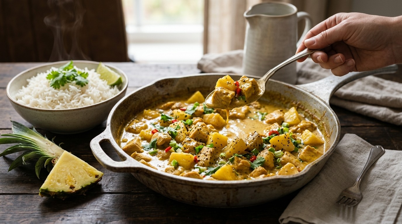 Kip-Kerrie-Ananas recept Kip-Kerrie-Ananas recept