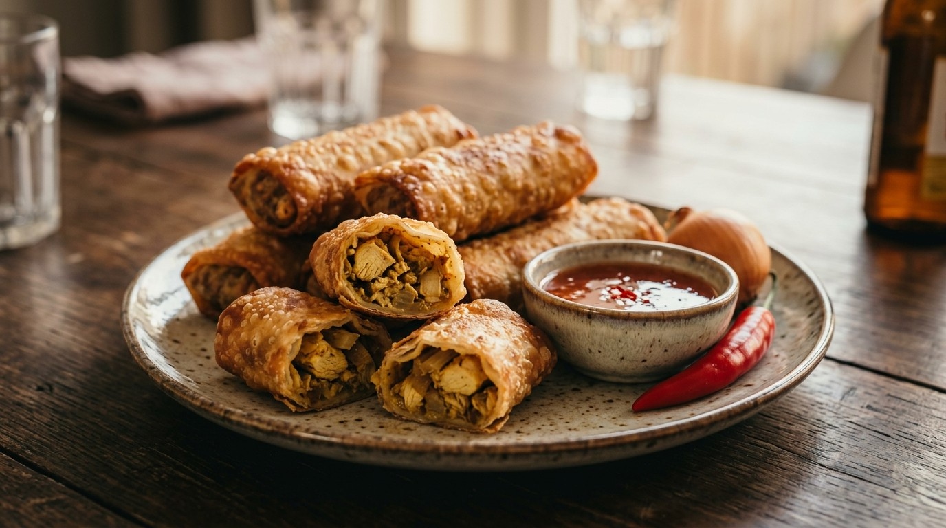 Kip-kerrie Loempia recept Kip-kerrie Loempia recept