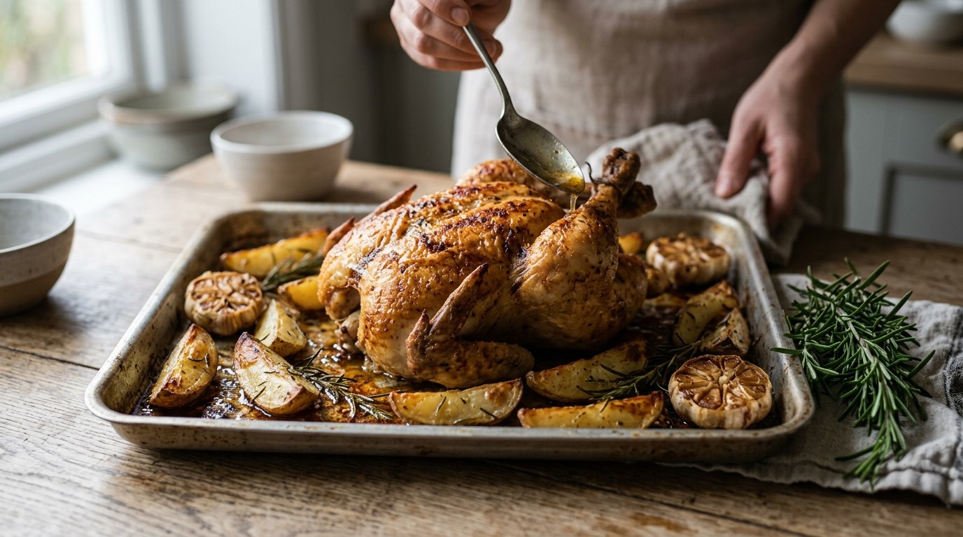 Kip met Knoflookaardappelen recept Kip met Knoflookaardappelen recept