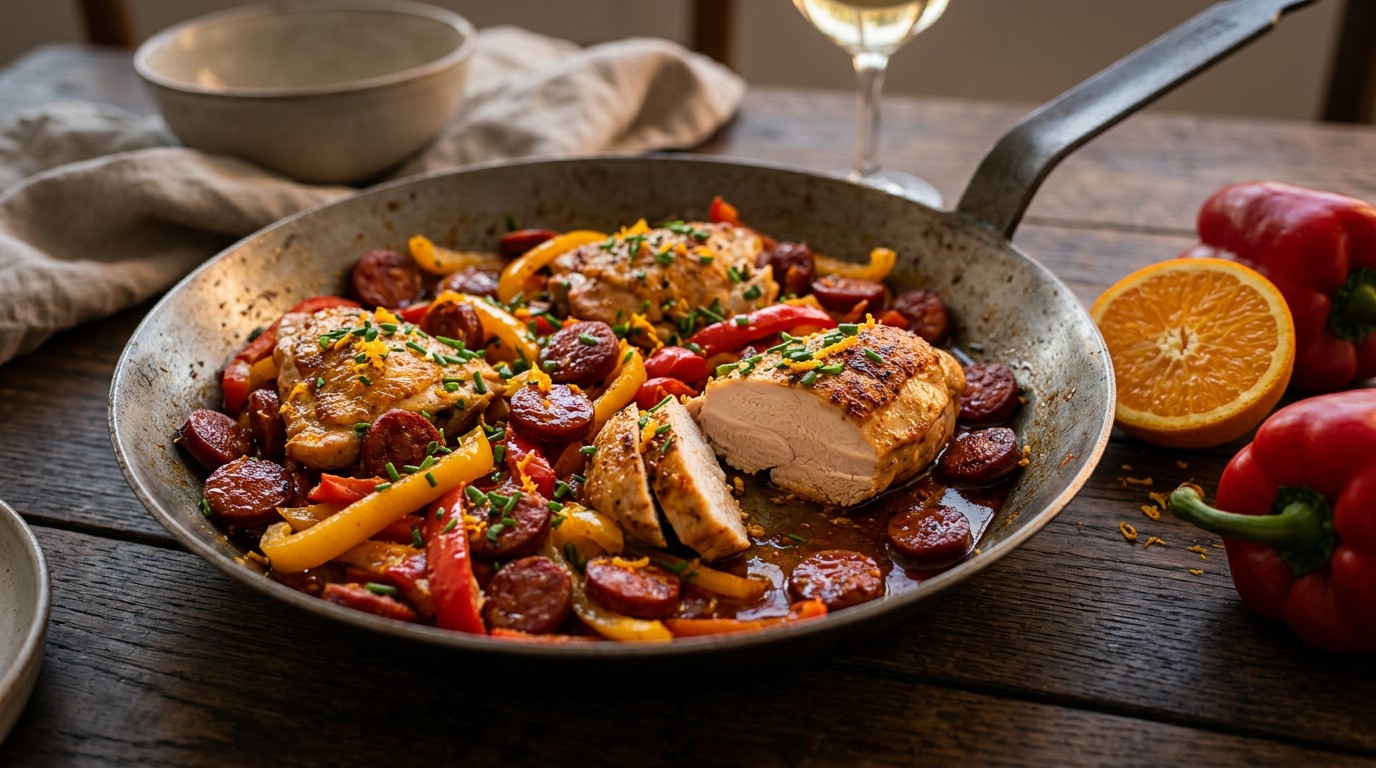 Kip met Paprika en Chorizo recept Kip met Paprika en Chorizo recept
