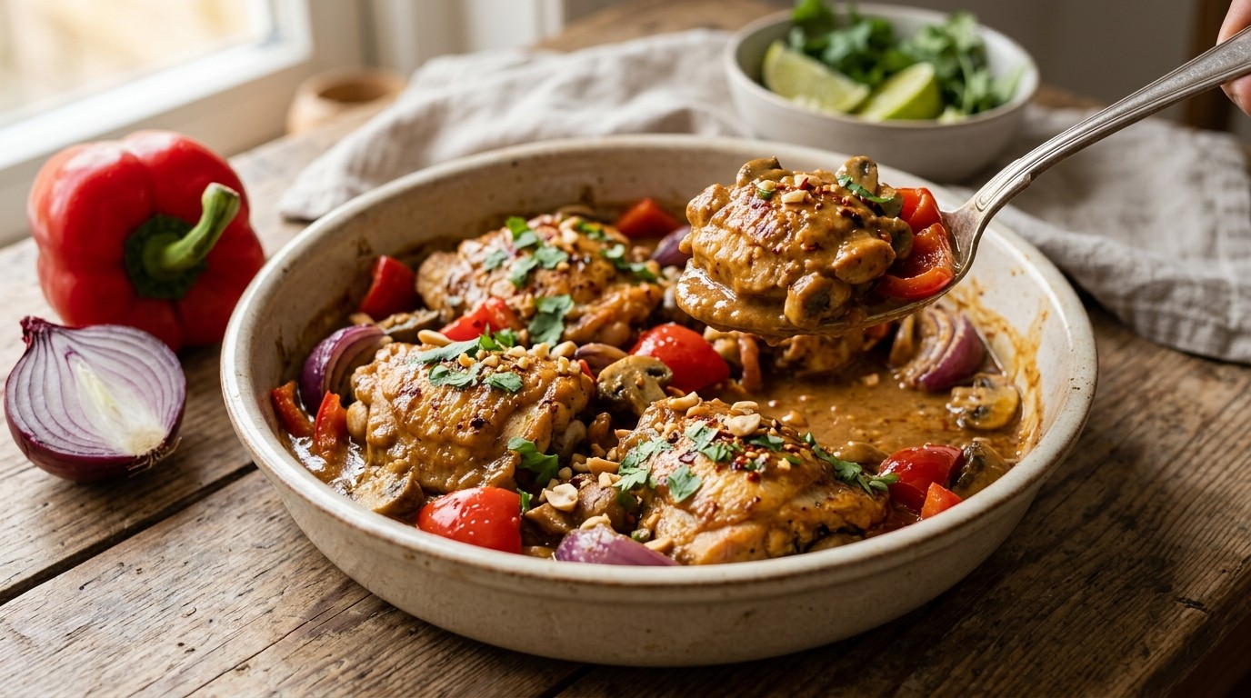 Kip-sate Schotel