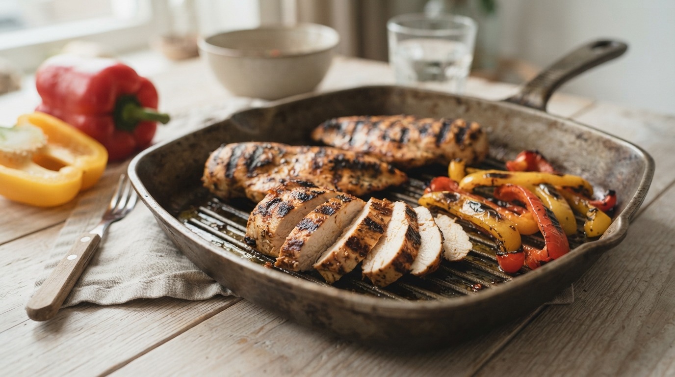 Kip uit de Grillpan