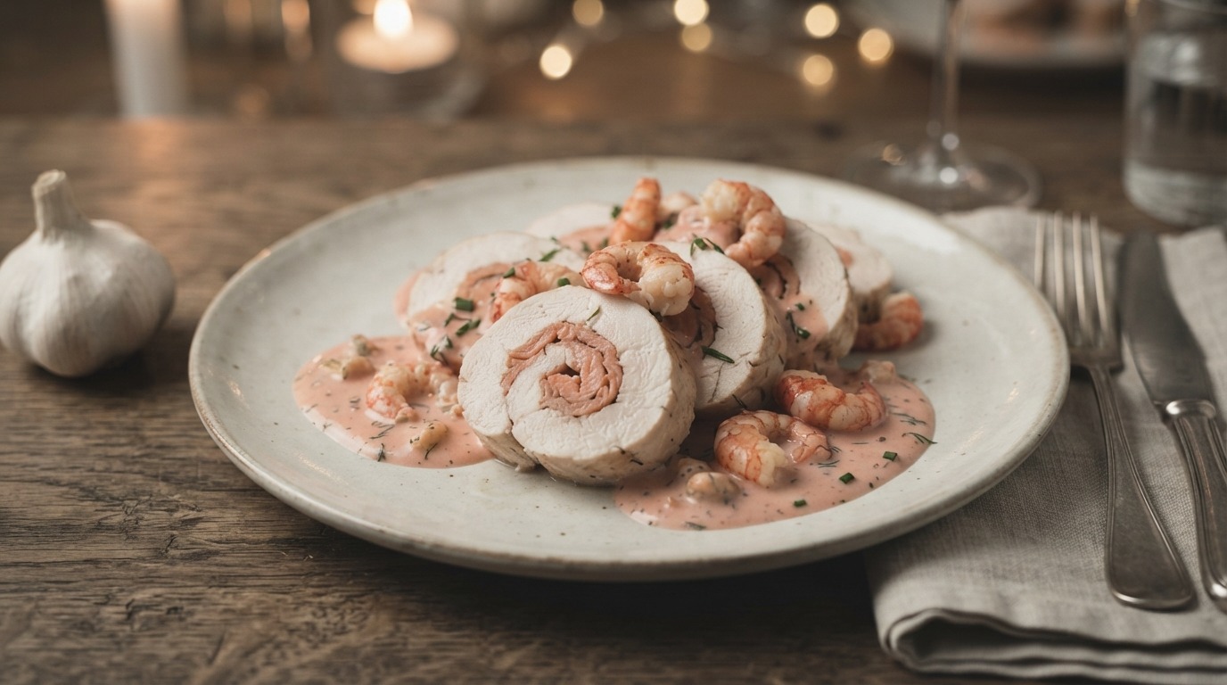 Kipfilet Gevuld met Gerookte Zalm