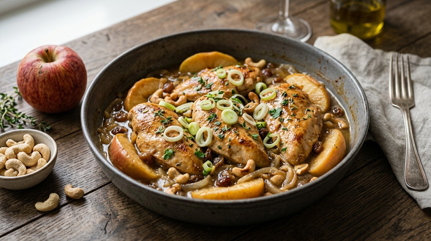 Kipfilet met Appel en Rozijnen recept Kipfilet met Appel en Rozijnen recept