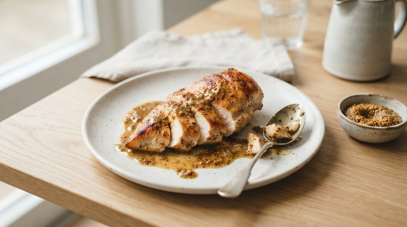 Kipfilet met Mosterdsaus