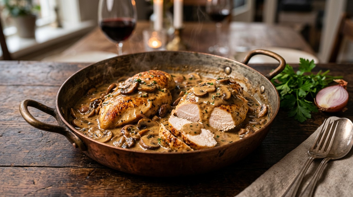 Kipfilets met Champignonsaus recept Kipfilets met Champignonsaus recept