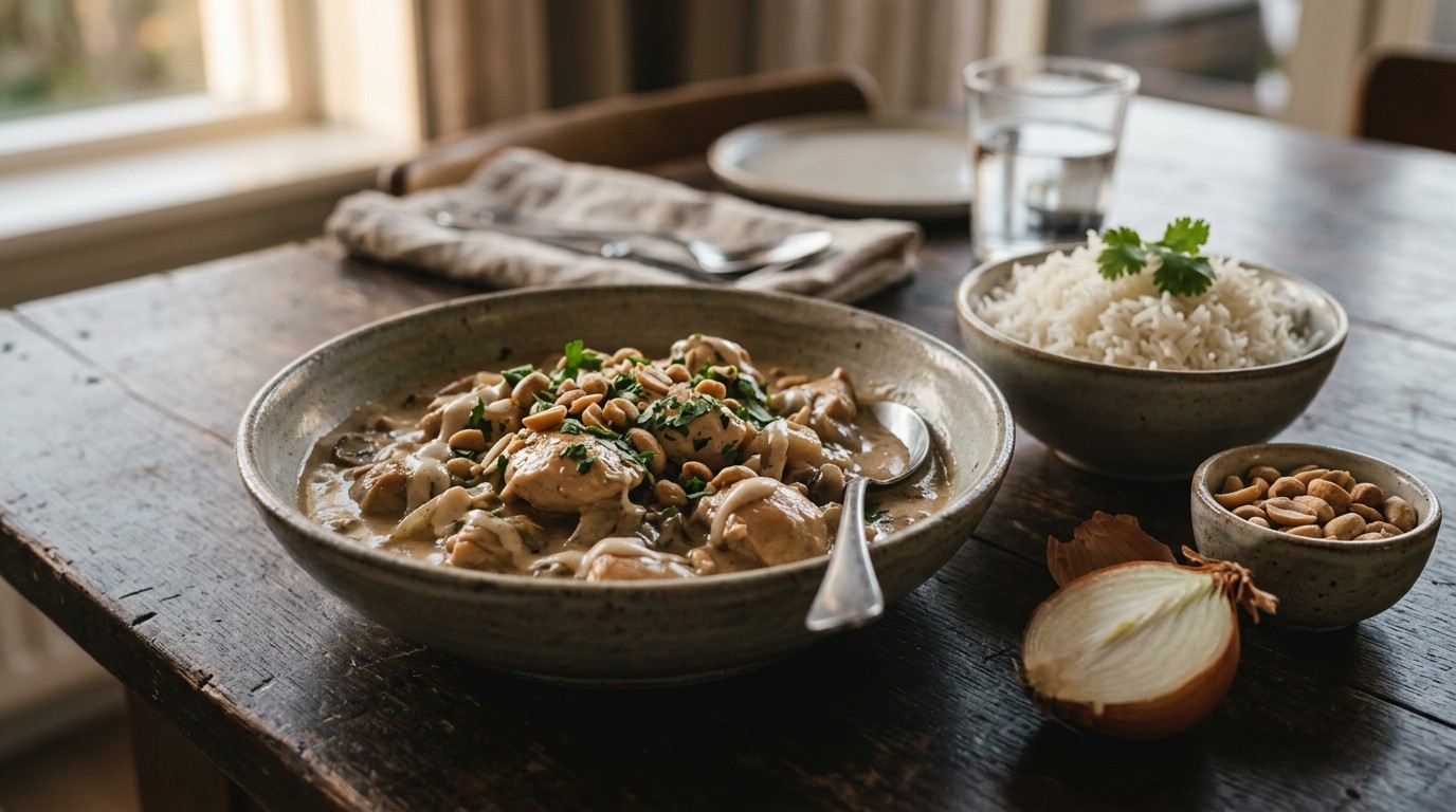Kippenragout met Pinda's