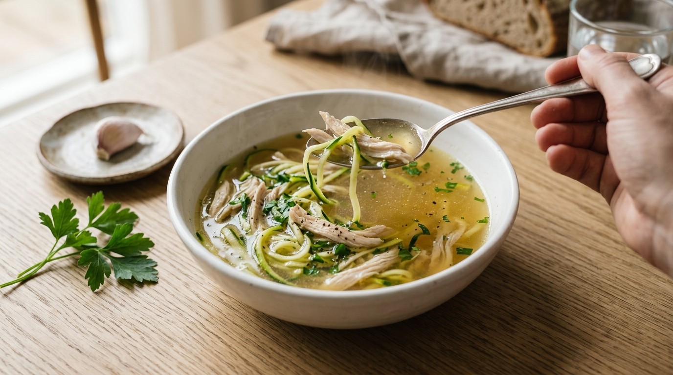 Kippensoep met Courgette recept Kippensoep met Courgette recept