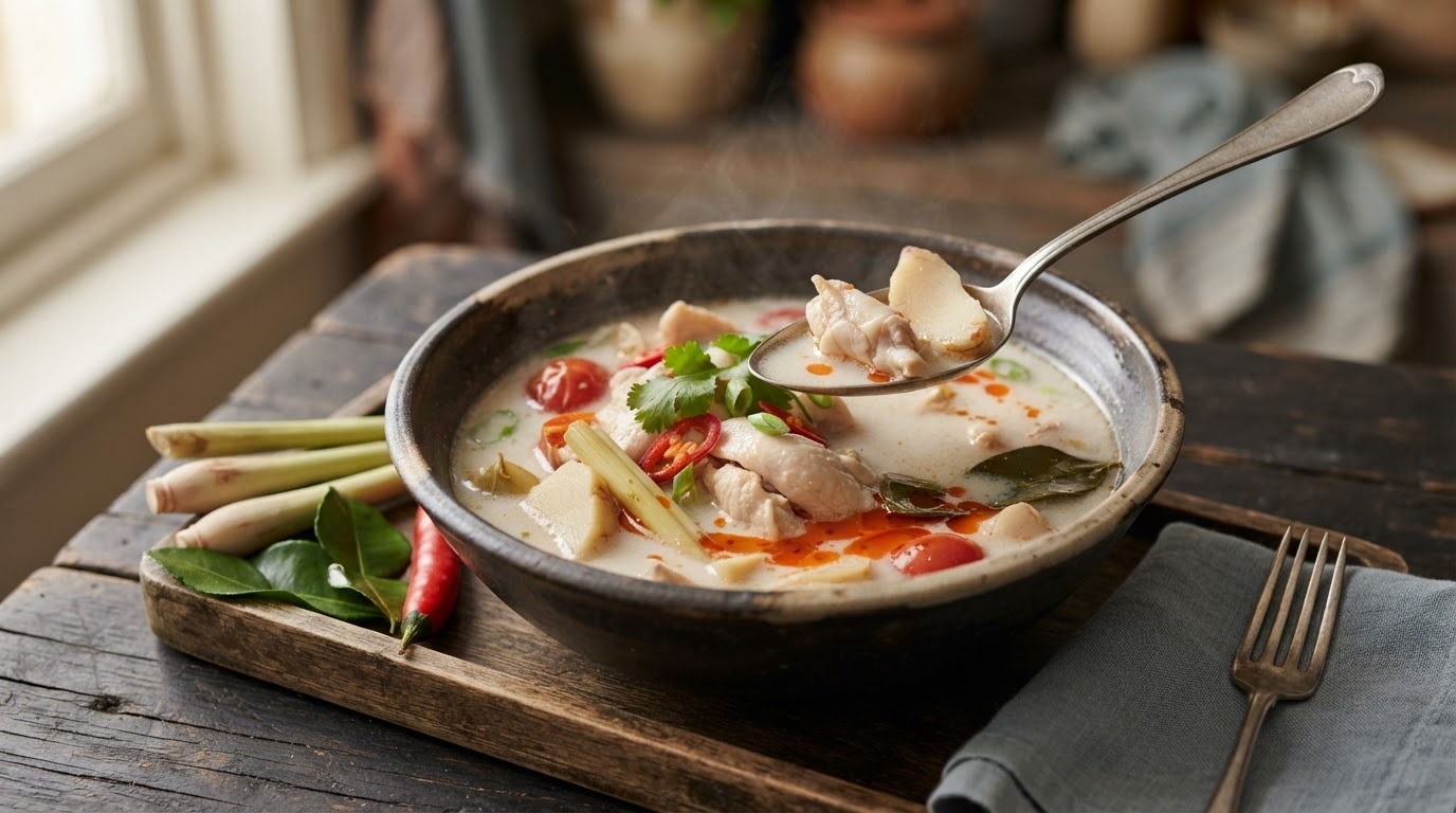 Kippensoep met Laos recept Kippensoep met Laos recept