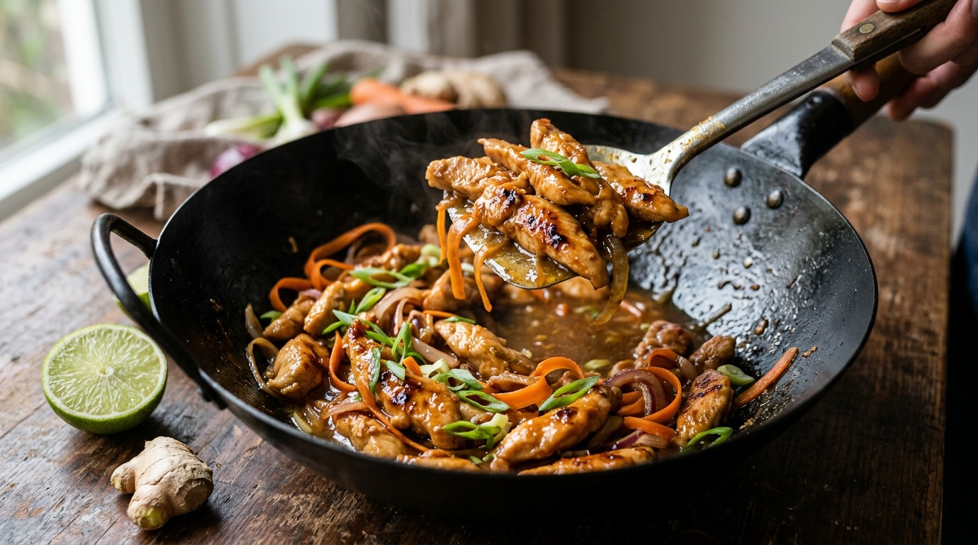 Kipreepjes in Gember Lemonsaus recept Kipreepjes in Gember Lemonsaus recept