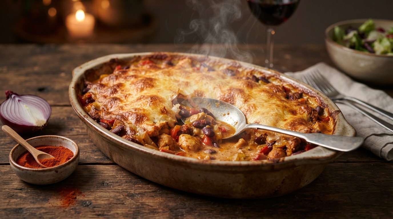 Kipschotel met Rode Kidneybonen