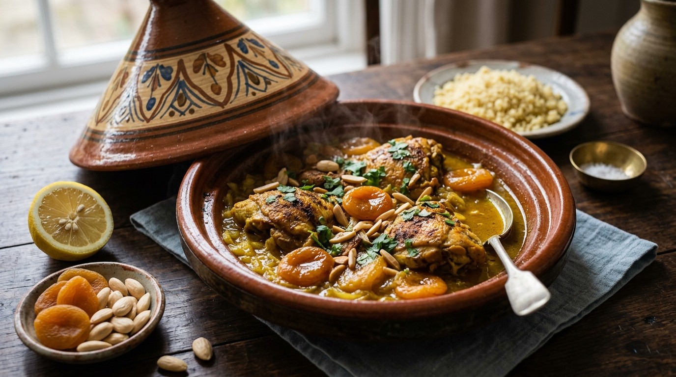 Kiptagine met Abrikozen