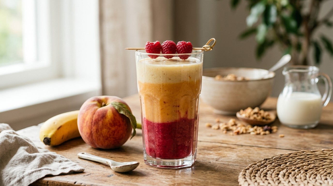 Kleurenmix-smoothie