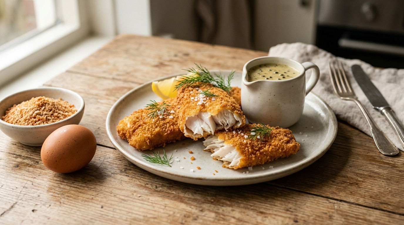 Knapperige Gebakken Nijlbaars met Pepersaus recept Knapperige Gebakken Nijlbaars met Pepersaus recept