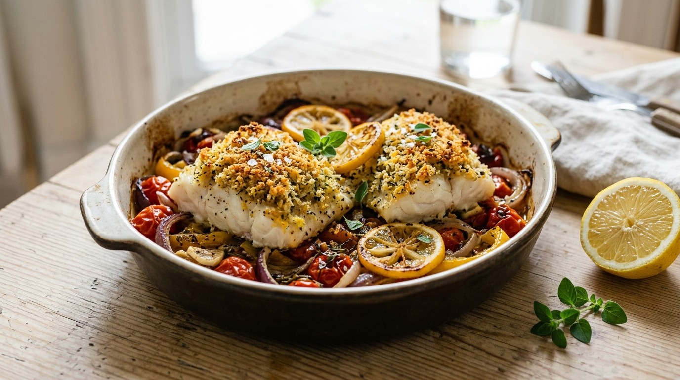 Knapperige Visfilets uit de Oven recept Knapperige Visfilets uit de Oven recept