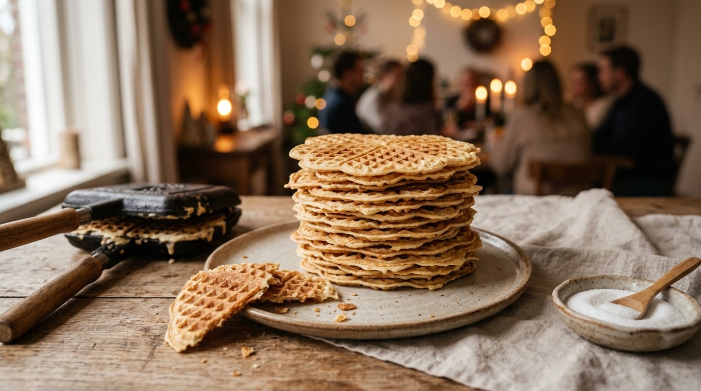 Kniepertjes (nieuwjaarswafeltjes) recept Kniepertjes (nieuwjaarswafeltjes) recept