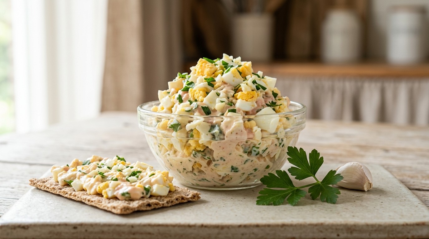 Knoflook ei Salade