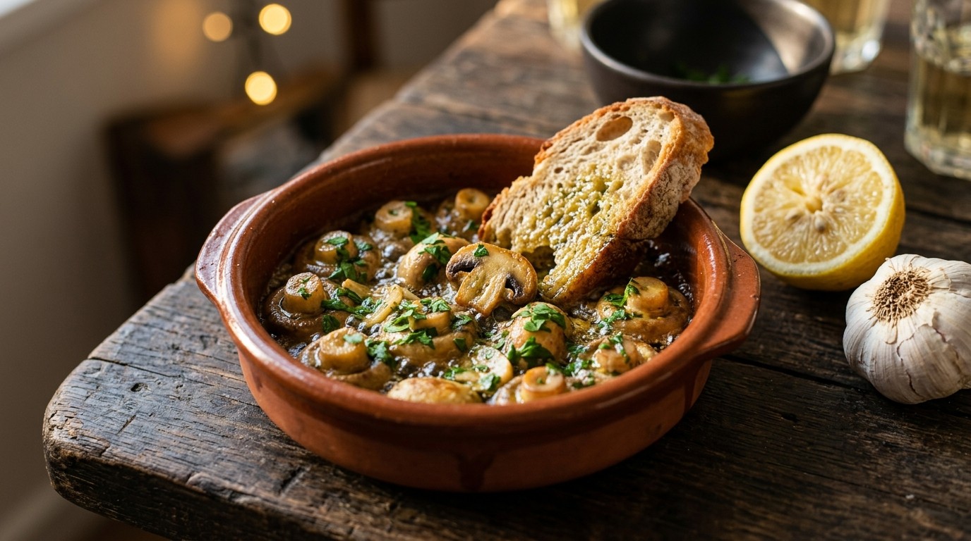 Knoflookchampignons
