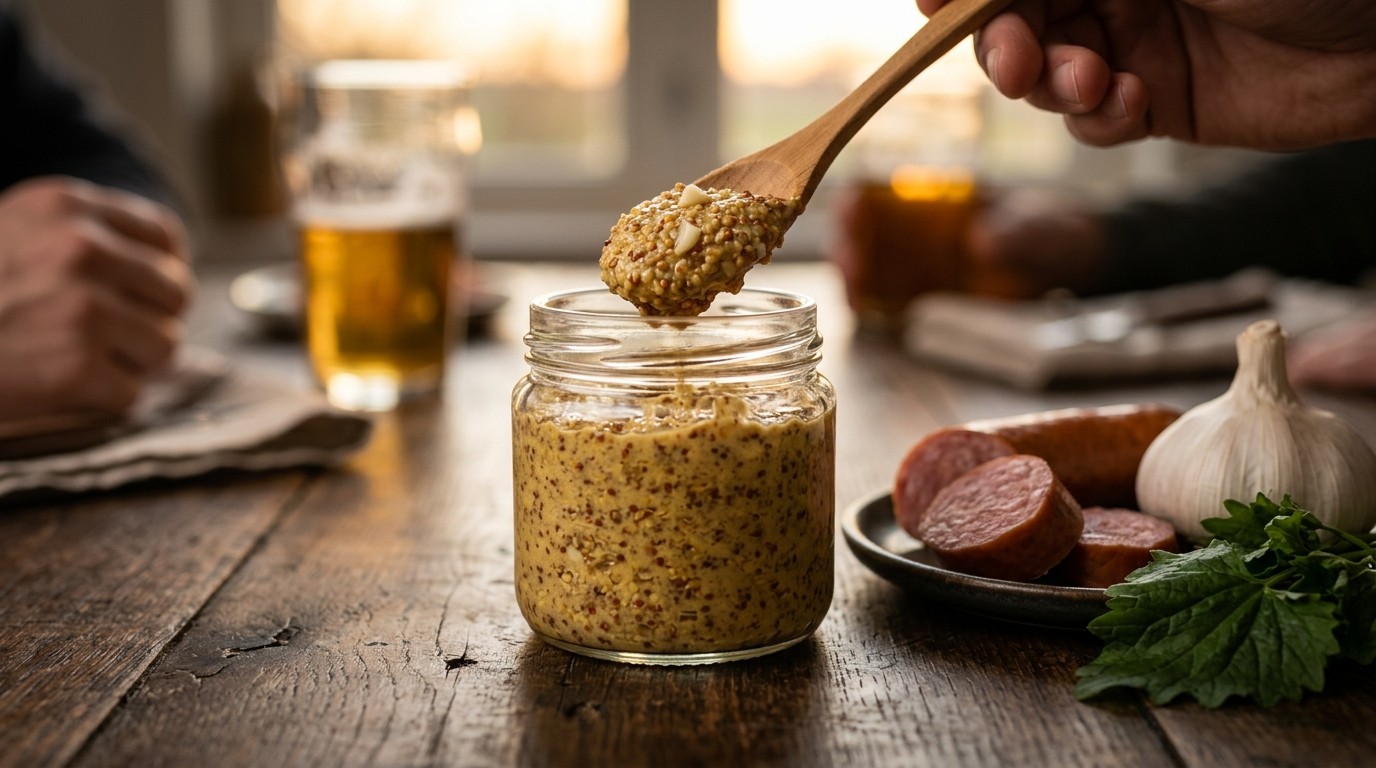 Knoflookmosterd recept Knoflookmosterd recept