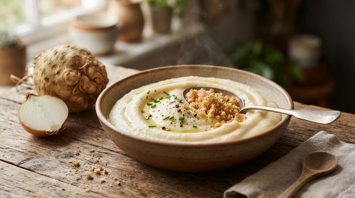 Knolselderijpuree