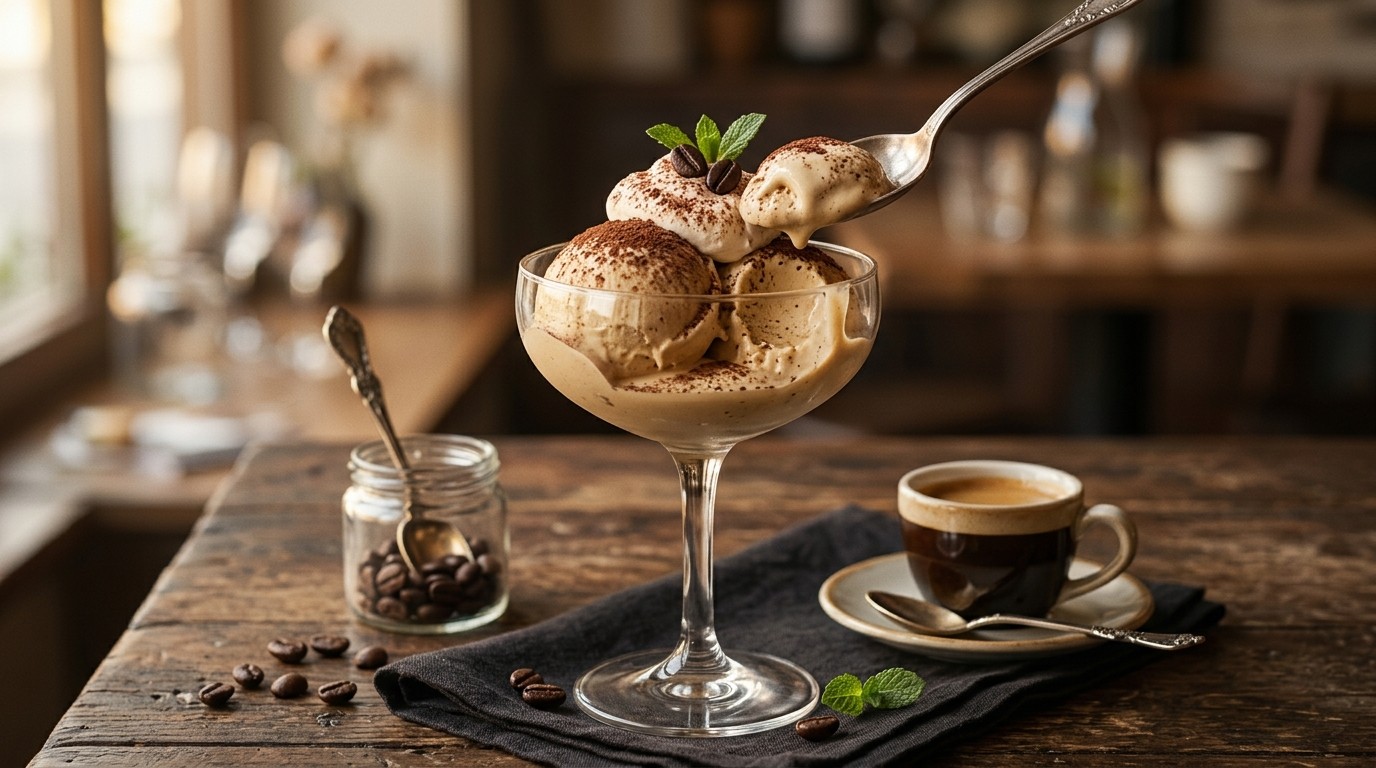 Koffie-ijs