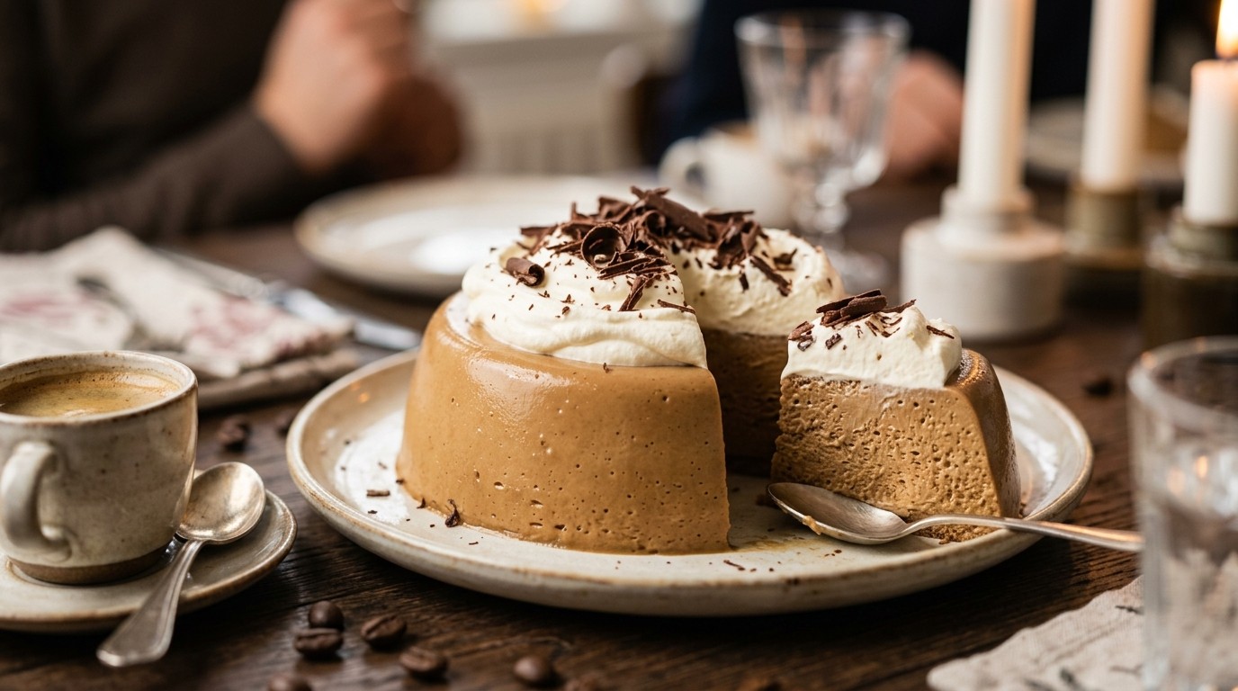 Koffiebavarois met Room