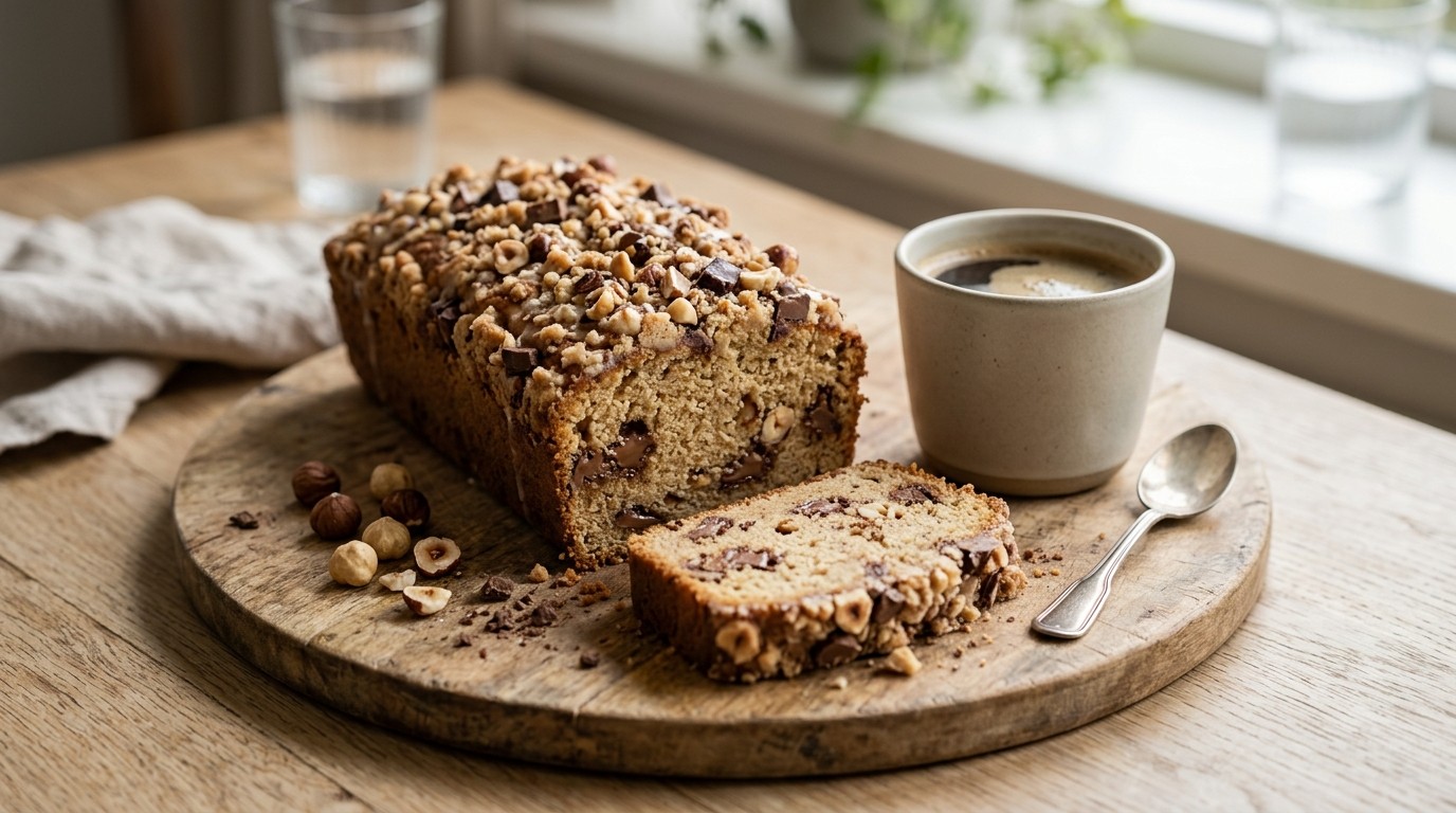 Koffiecake met Chocolade en Noten