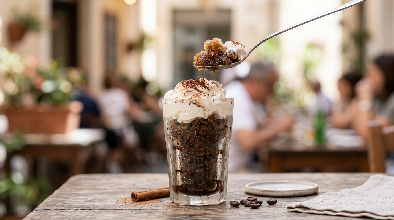Koffiegranita met Slagroom recept Koffiegranita met Slagroom recept