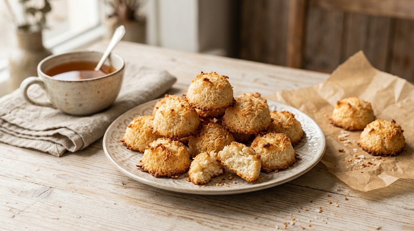 Kokos Amandel Koekjes recept Kokos Amandel Koekjes recept