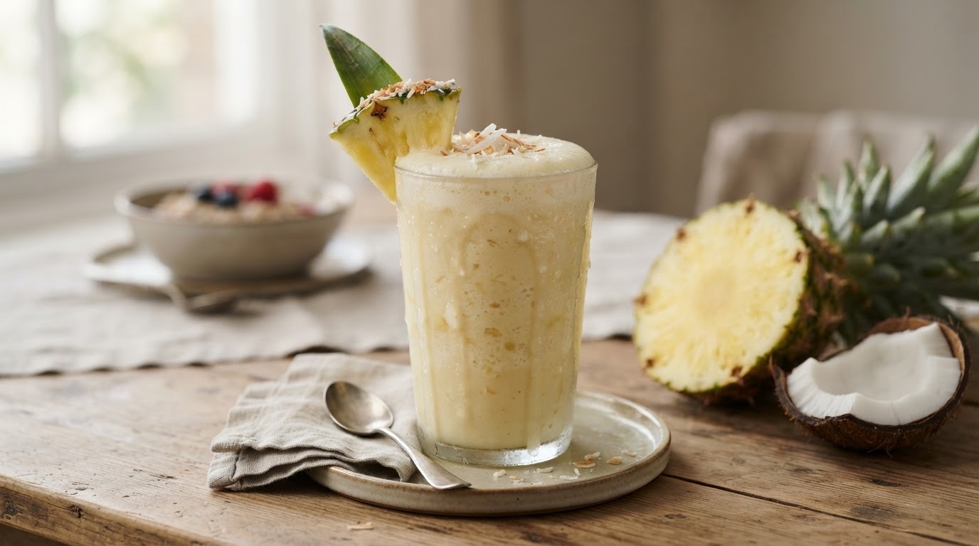 Kokos-ananas-smoothie recept Kokos-ananas-smoothie recept