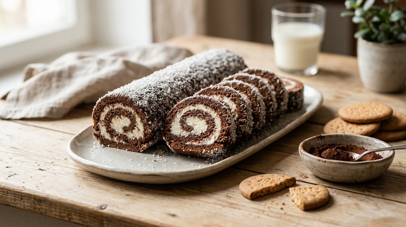 Kokos Rollade