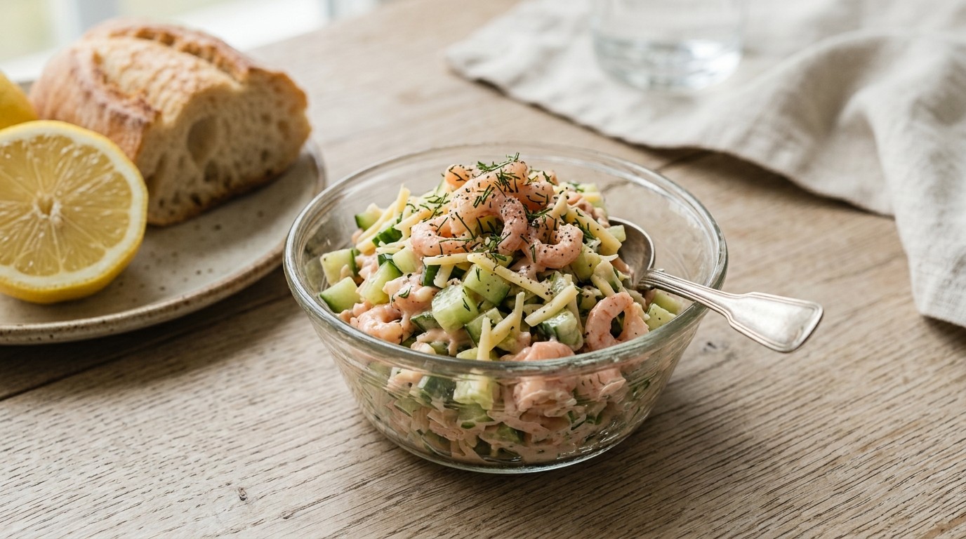 Komkommer Kaas Salade