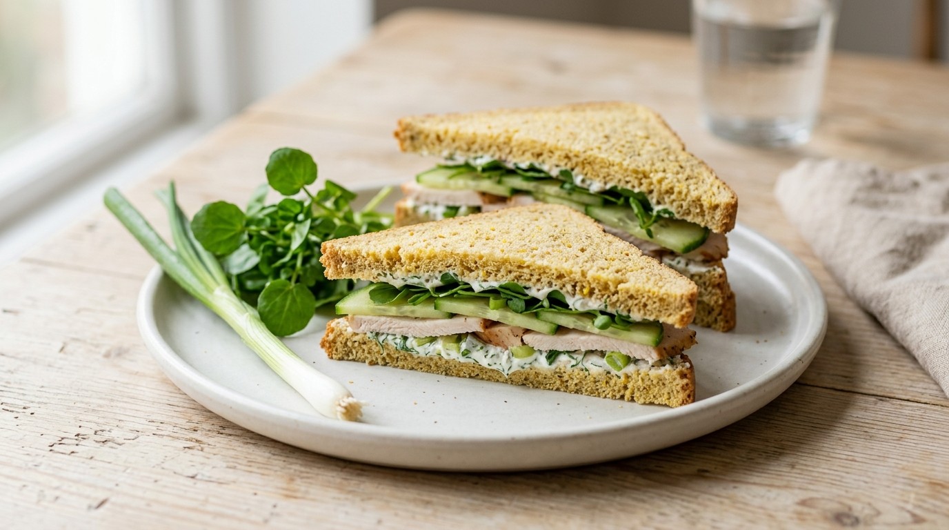 Komkommer- Kipsandwiches