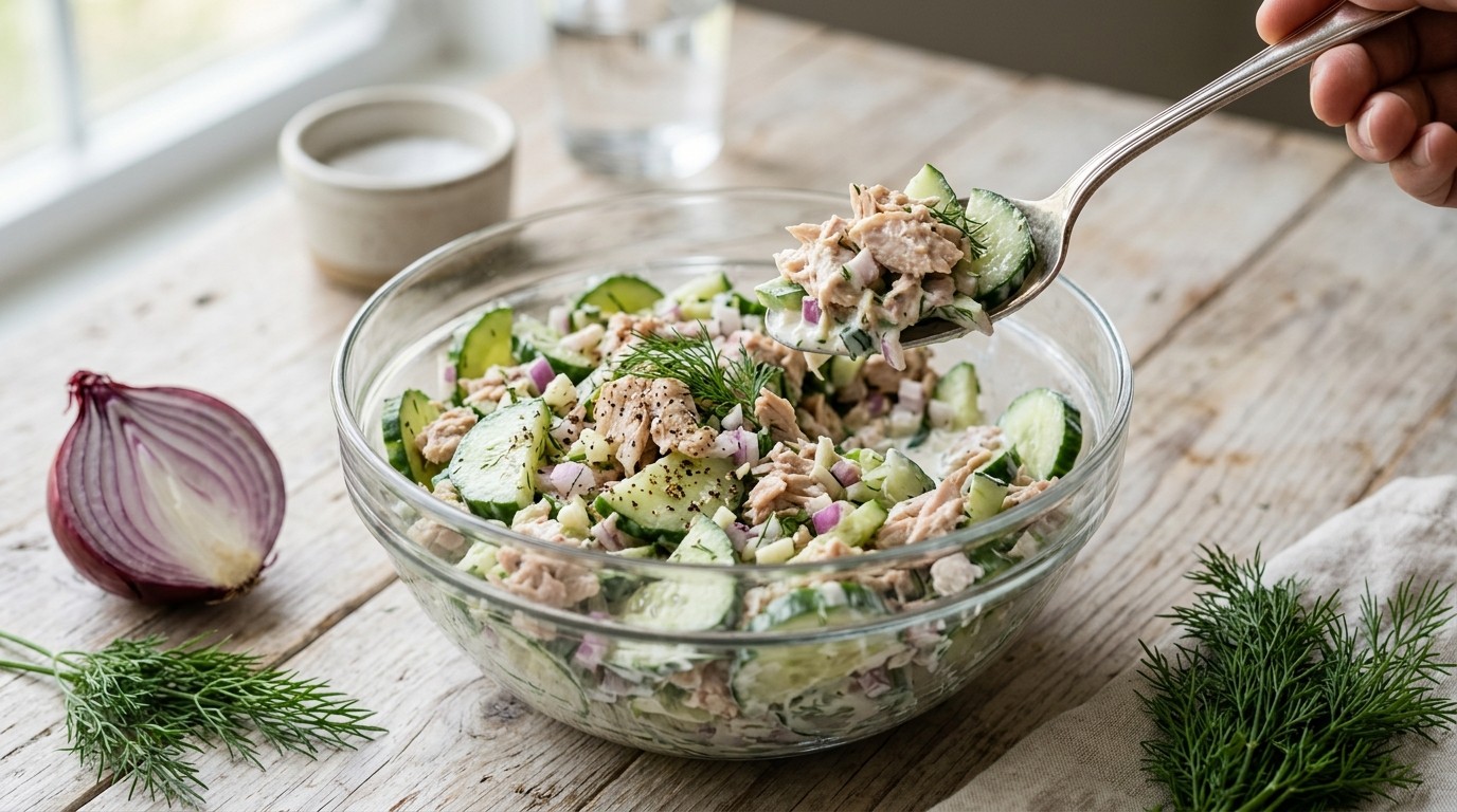 Komkommer-tonijnsalade