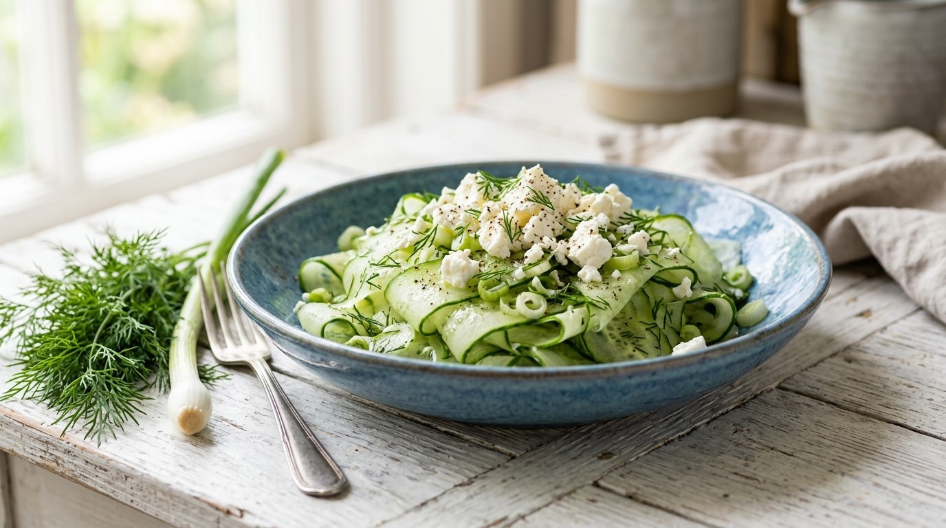 Komkommersalade met Feta recept Komkommersalade met Feta recept