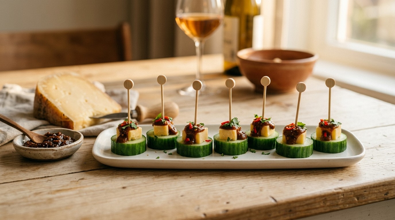 Komkommersnacks recept Komkommersnacks recept