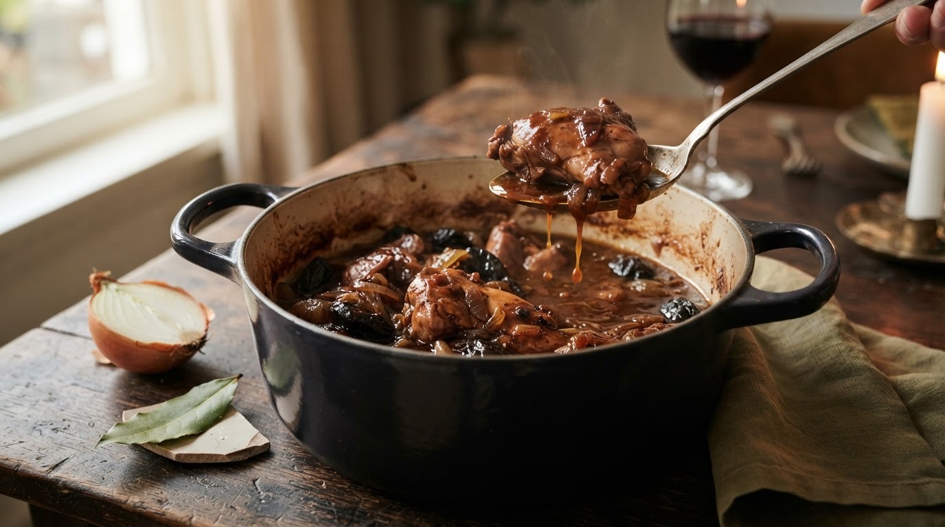 Konijn in Zoetzure Saus