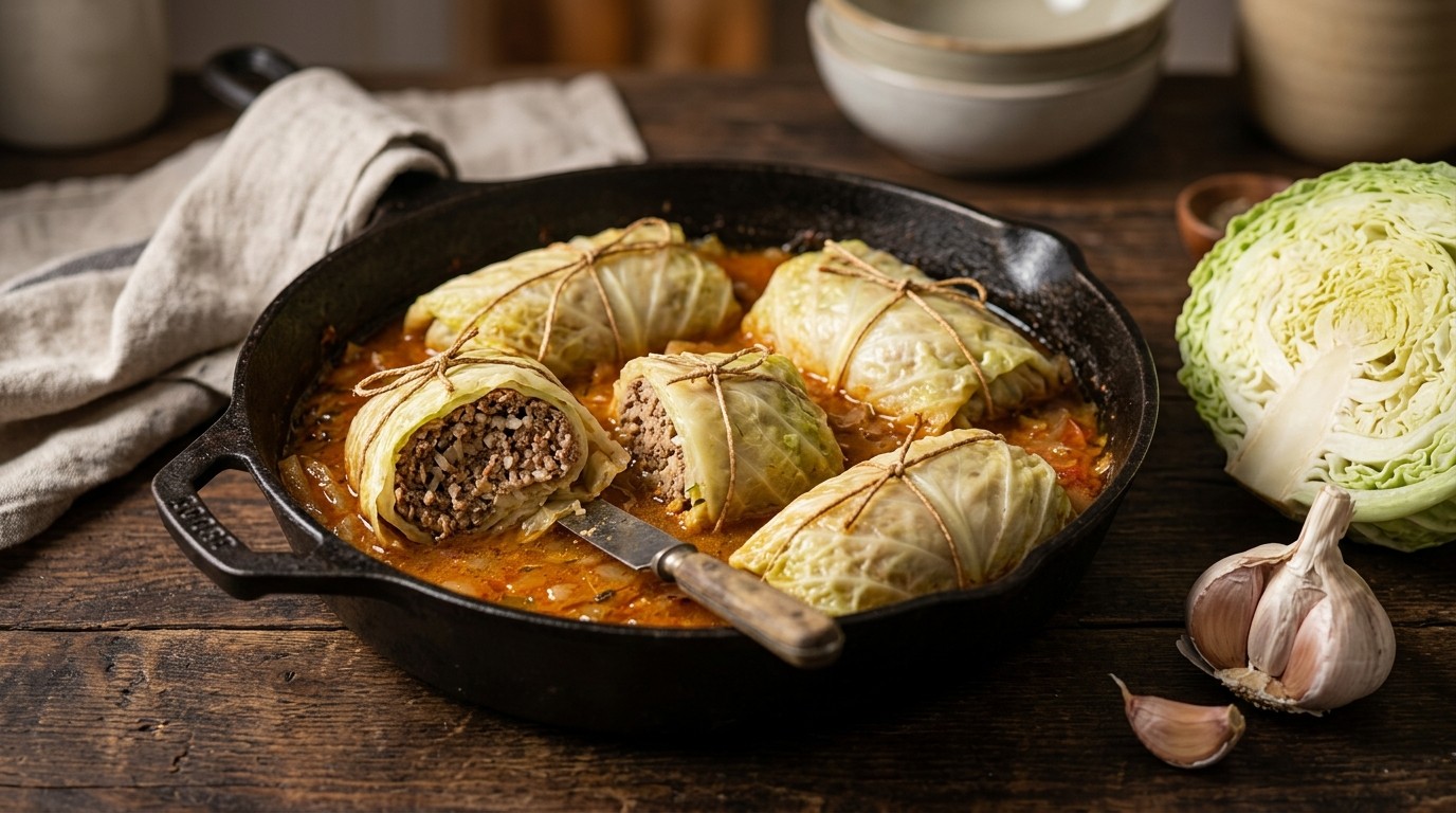 Kool Rolletjes met Gehakt recept Kool Rolletjes met Gehakt recept