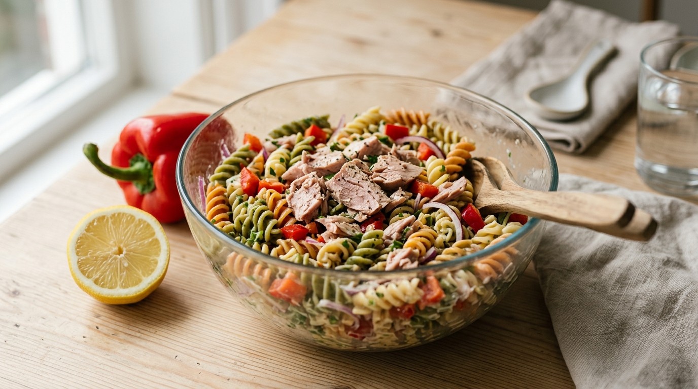 Koude Pasta met Tonijn