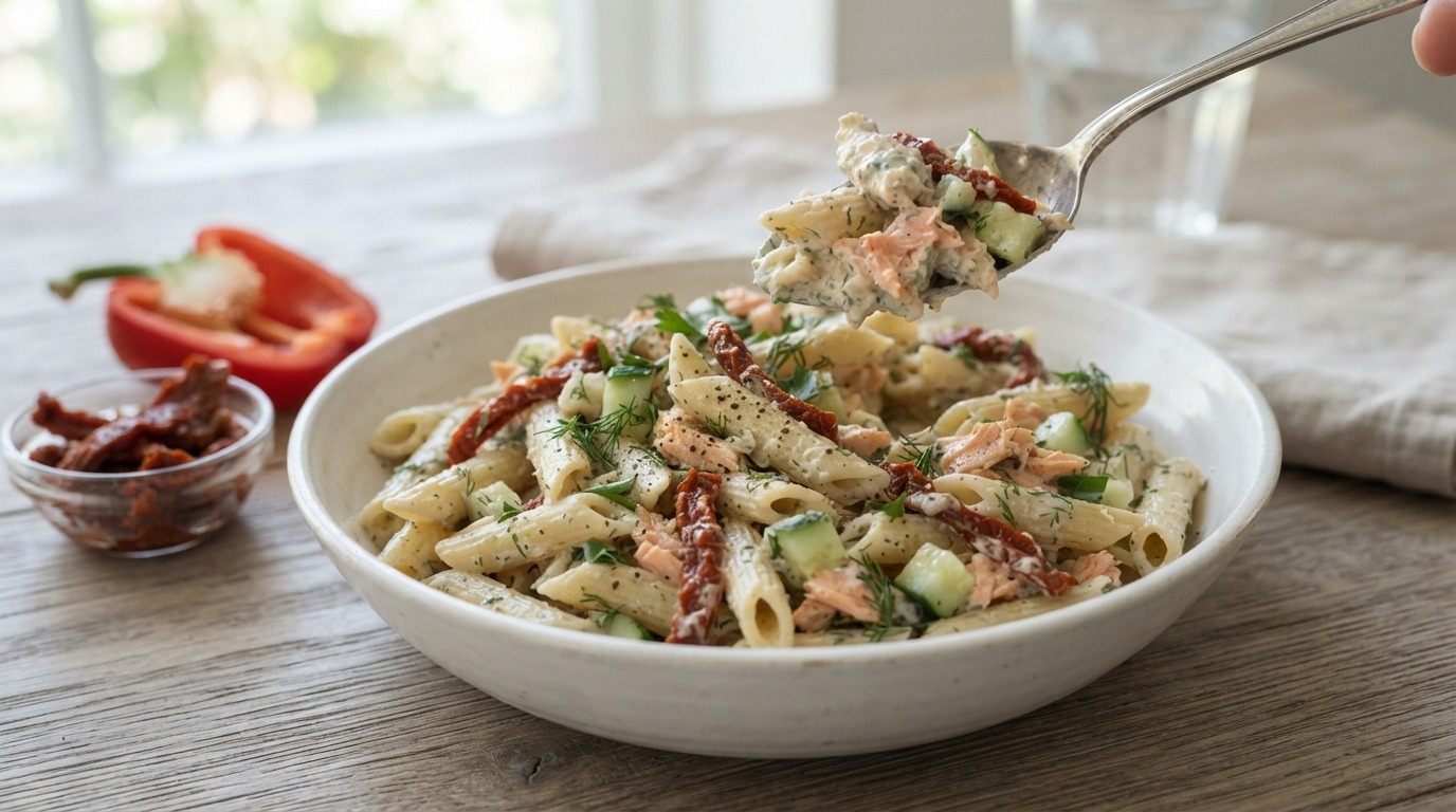 Koude Pastasalade met Heksenkaas