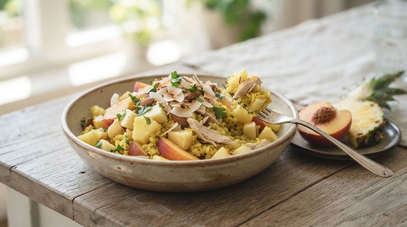 Koude Vruchten Rijstsalade