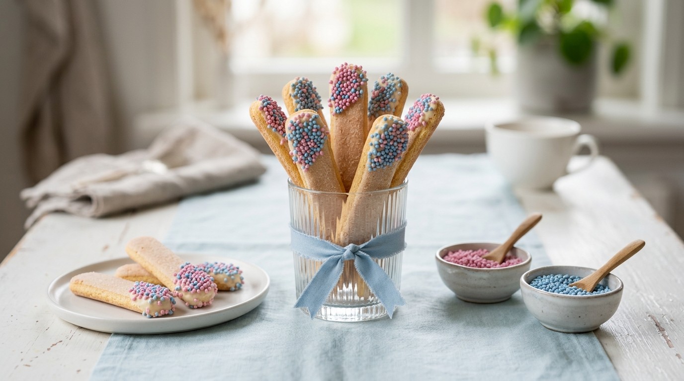 Kraamhapje van een Versierde Lange Vinger